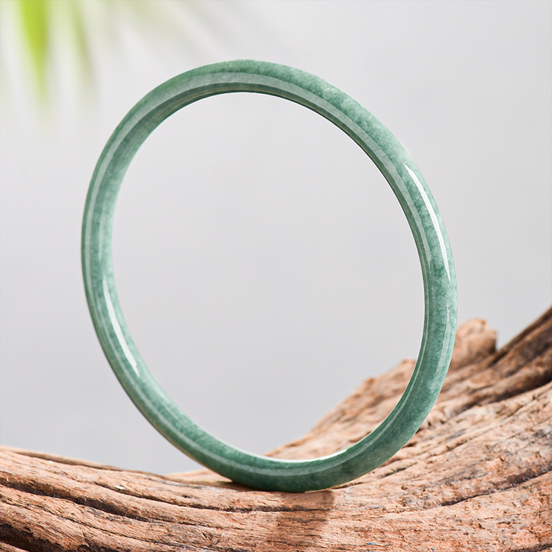 Women Accessories To Gift - Natural Burmese Jadeite Bracelet Bangle Real
