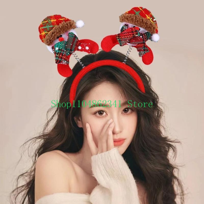 Women Accessories Description - 652F 3D Christmas Santa/Bear Headdress Holiday