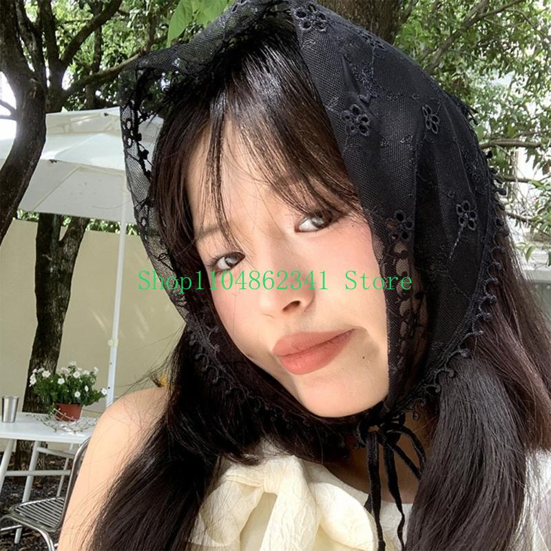 Women Accessories Description - 652F Women Lace Scarf Hairband Mini