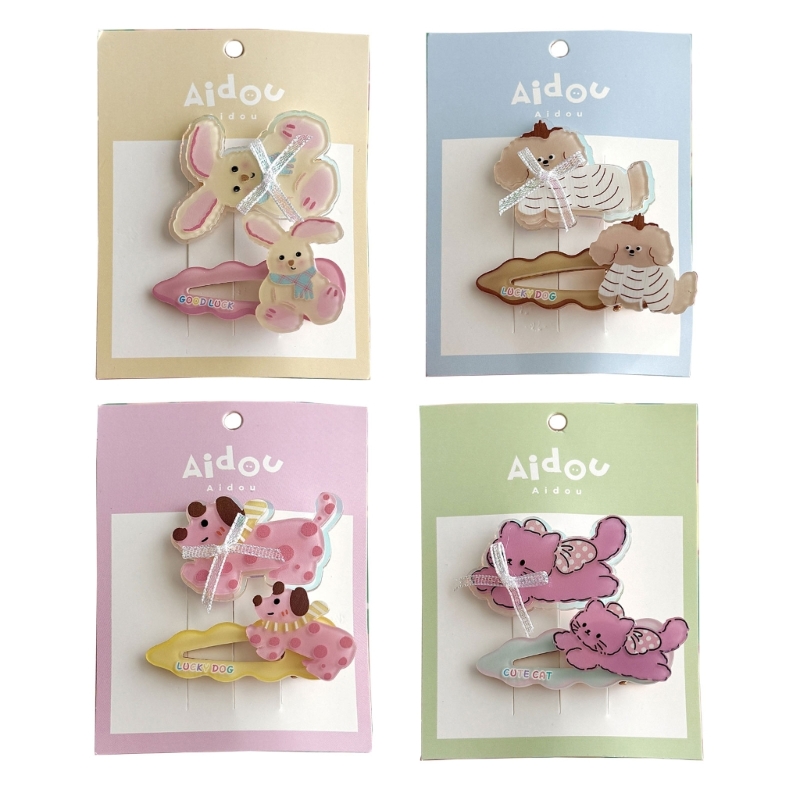 Women Accessories Description - 39BC Cartoon Animal Dog/Rabbit Hair Clip