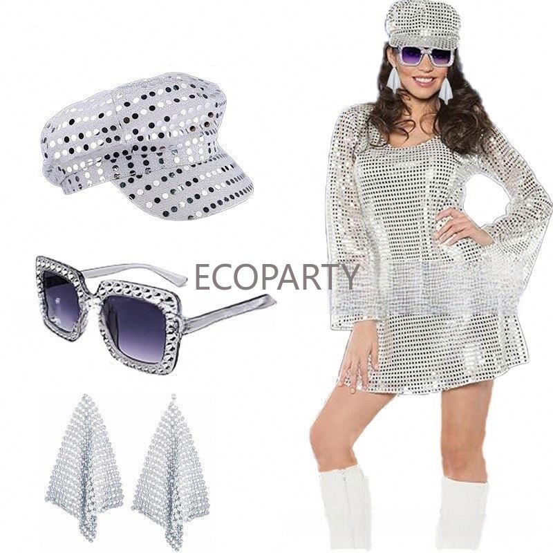 Women'S Accessories In The 70S - 2024 3PCS/5PCS 70s Disco Costume Accessories