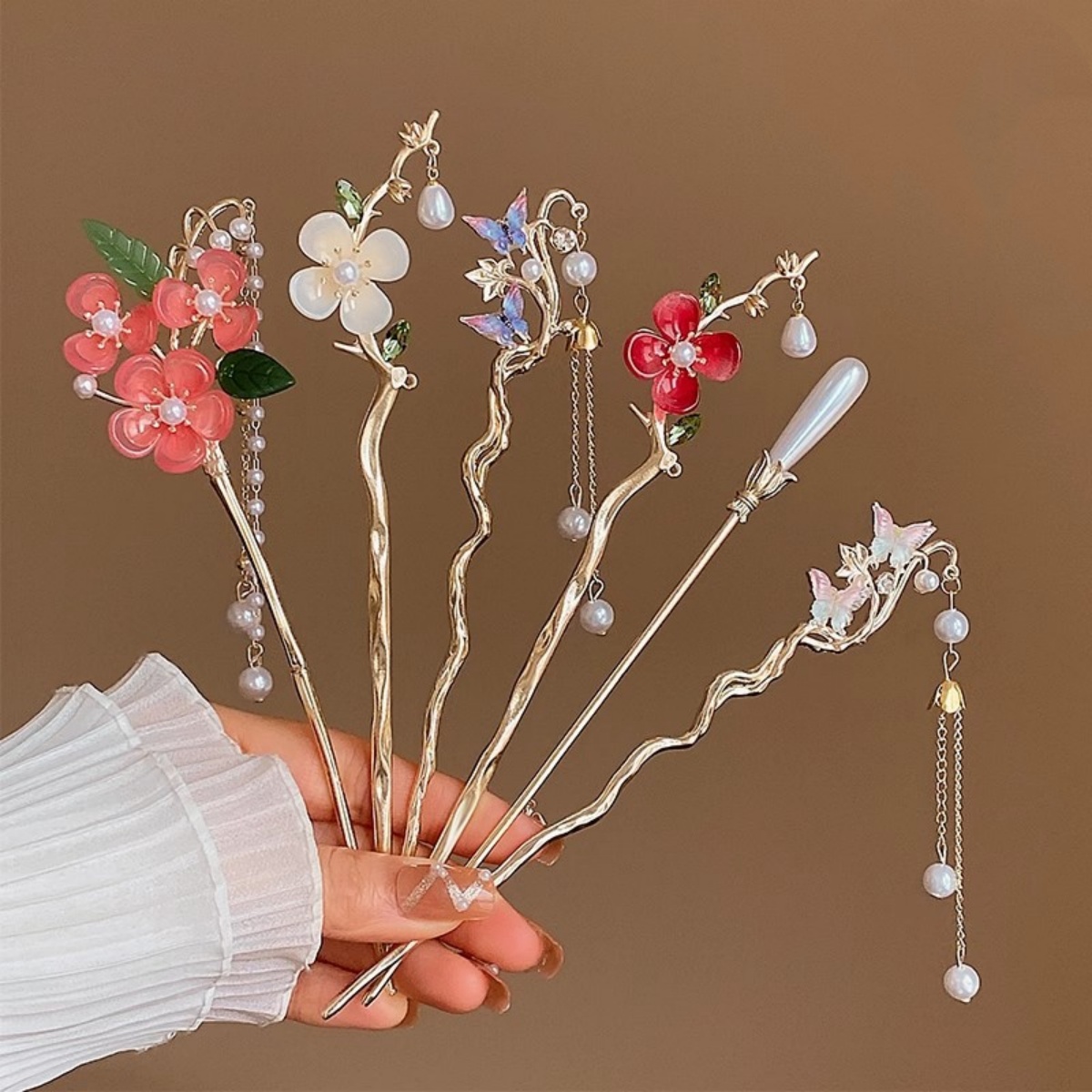 Pearl Hair Pin - 2025 New Flower Hairpin For Women