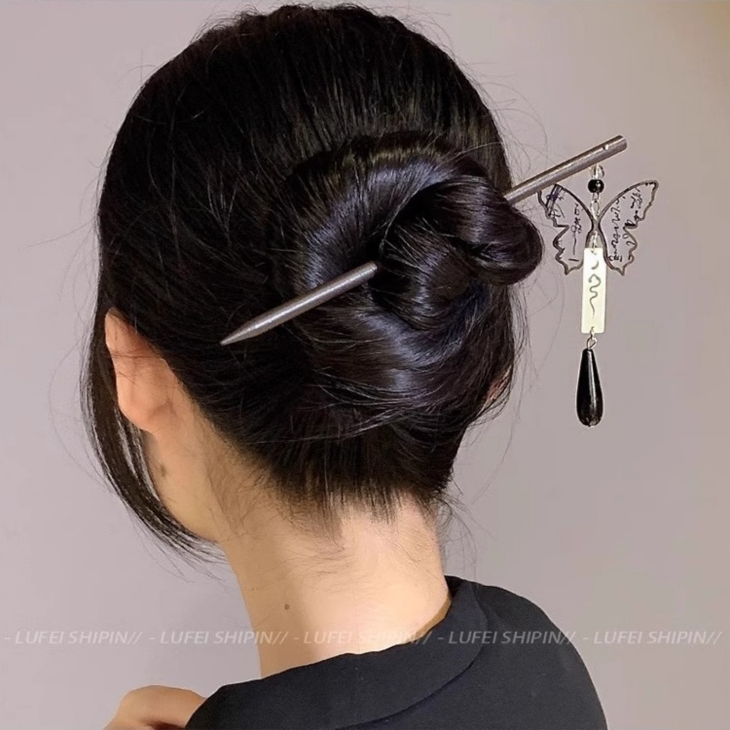 Light Luxury Wooden Tassel Hai - Hair Fork Stick recension och pris