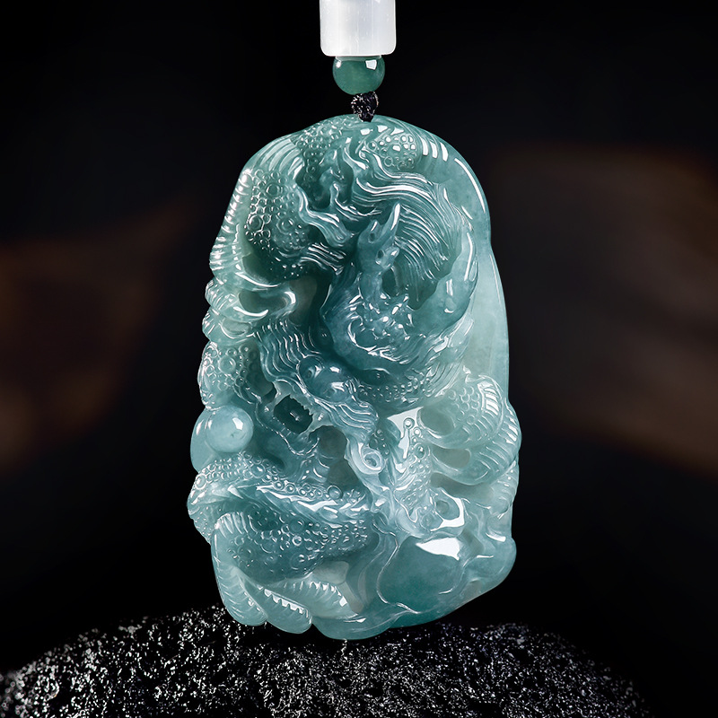 Natural Burmese Jadeite Dragon - Women Accessories To Gift recension och pris