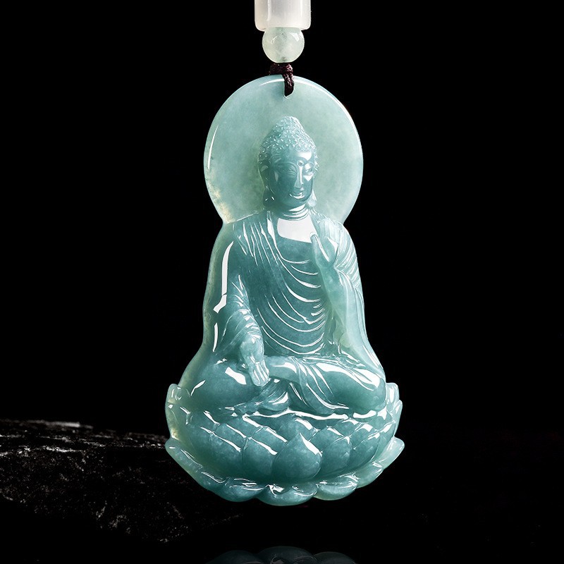 Natural Burmese Jadeite Buddha - Women Accessories To Gift recension och pris