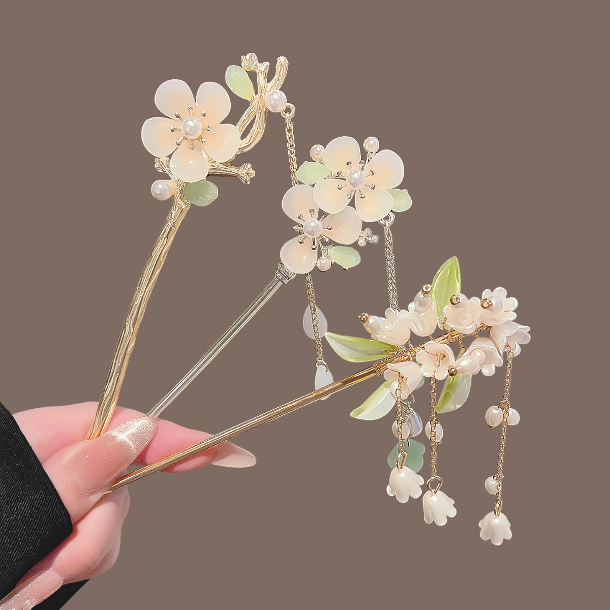 Vintage Chinese Style Tassel H - Pearl Hair Pin recension och pris