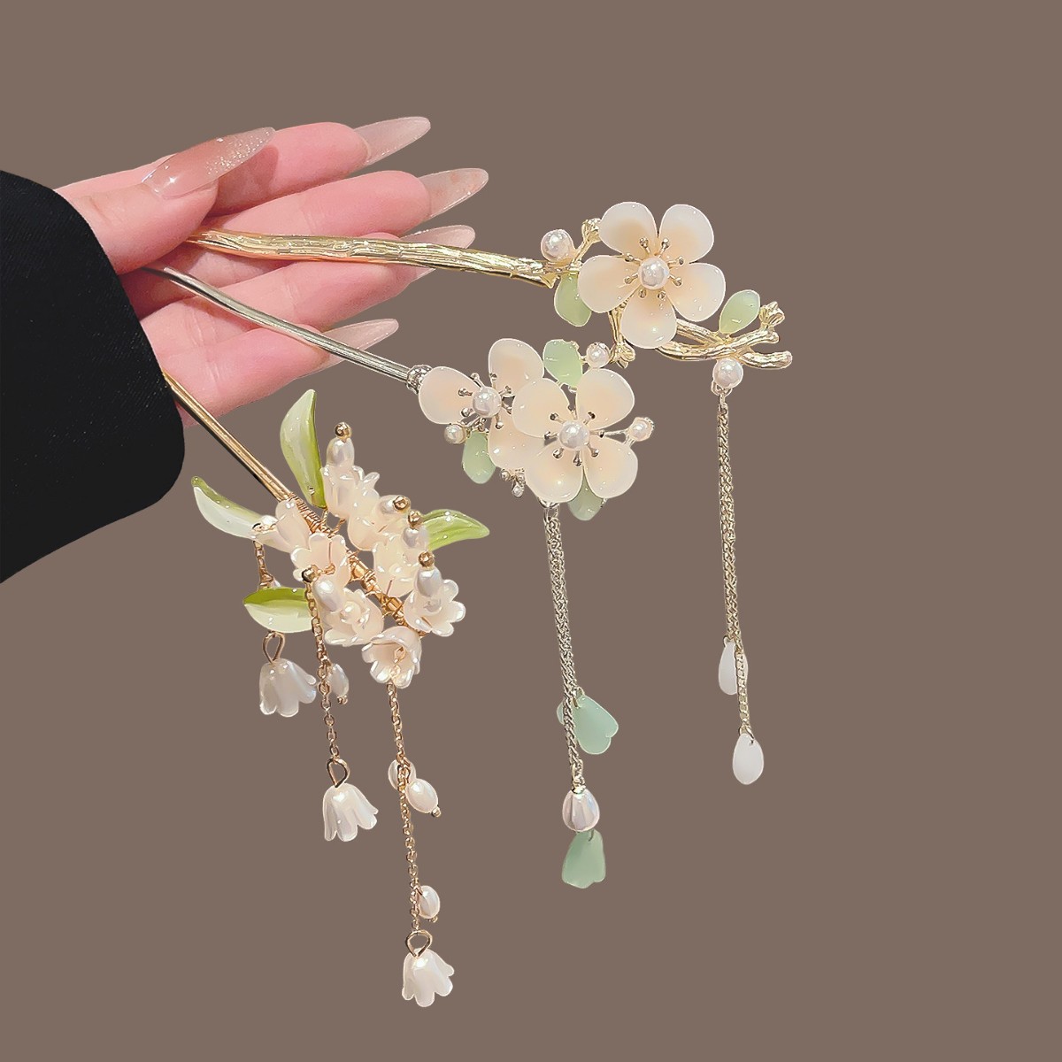 Vintage Chinese Style Tassel H - Pearl Hair Pin recension och pris