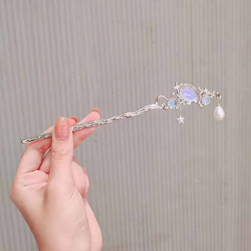 Moonstone Hairpin with Star &  - Pearl Hair Pin recension och pris
