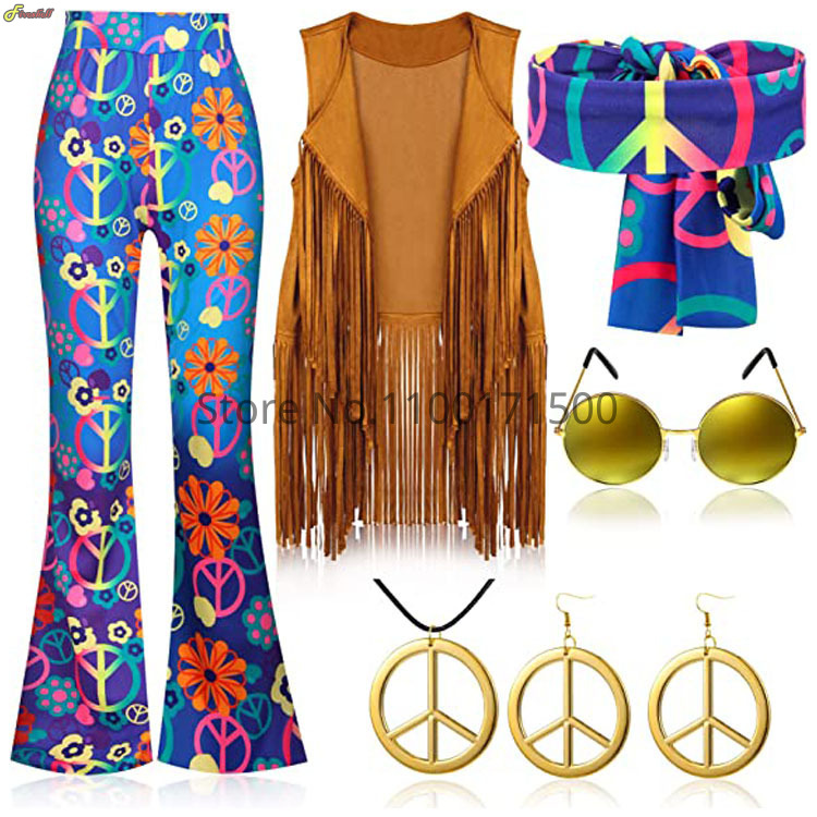 Halloween Hippie Costume Women - Women'S Accessories In The 70S recension och pris