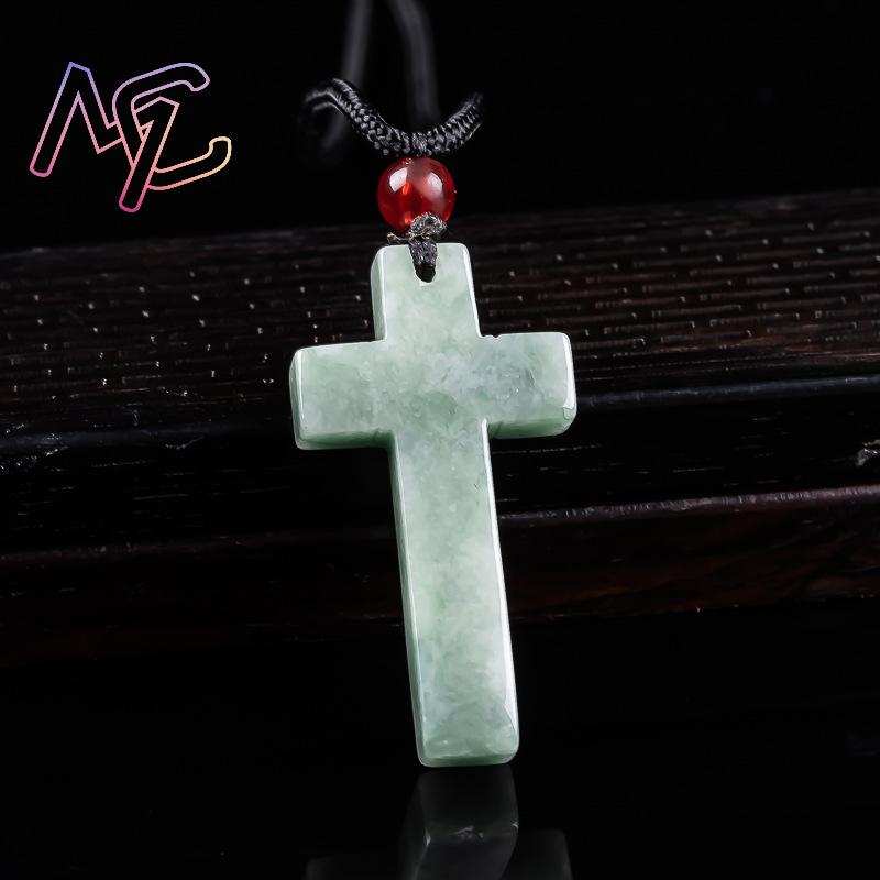 Myanmar Jadeite Cross Pendant  - Women Accessories To Gift recension och pris