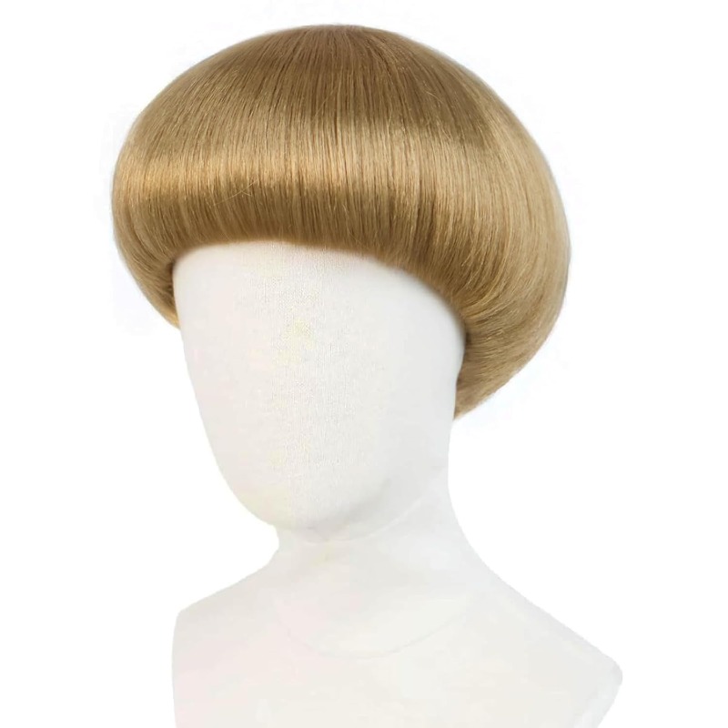 Short Blonde Bowl Cut Wig Blon - Women'S Accessories In The 70S recension och pris