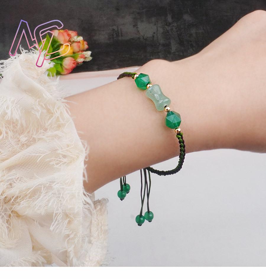 Green Natural Jade Beads Brace - Women Accessories To Gift recension och pris