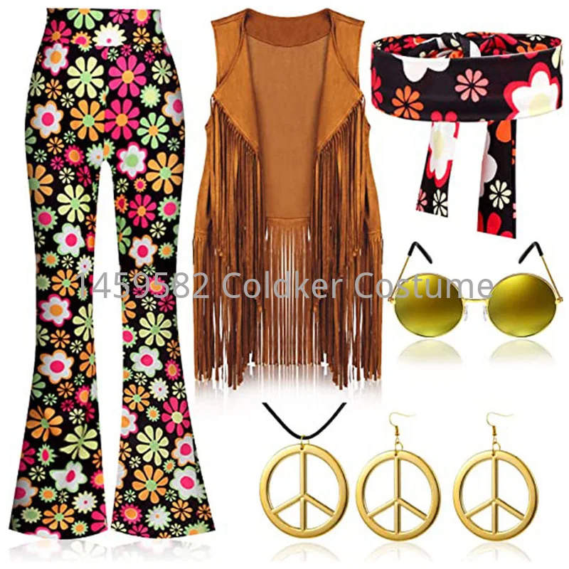 Hippie Costume Women Peace Lov - Women'S Accessories In The 70S recension och pris