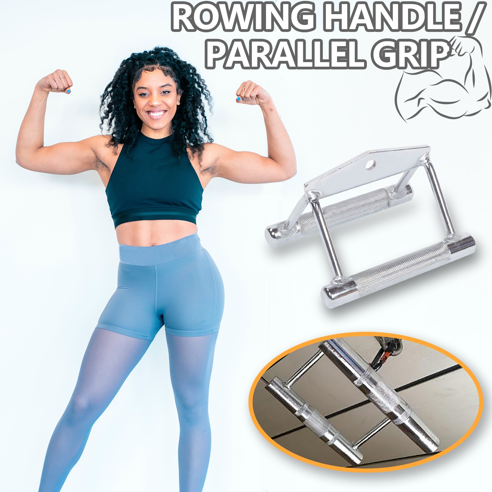 Parallel Grip Rowing Handle Fi - Women'S Exercise Accessories recension och pris