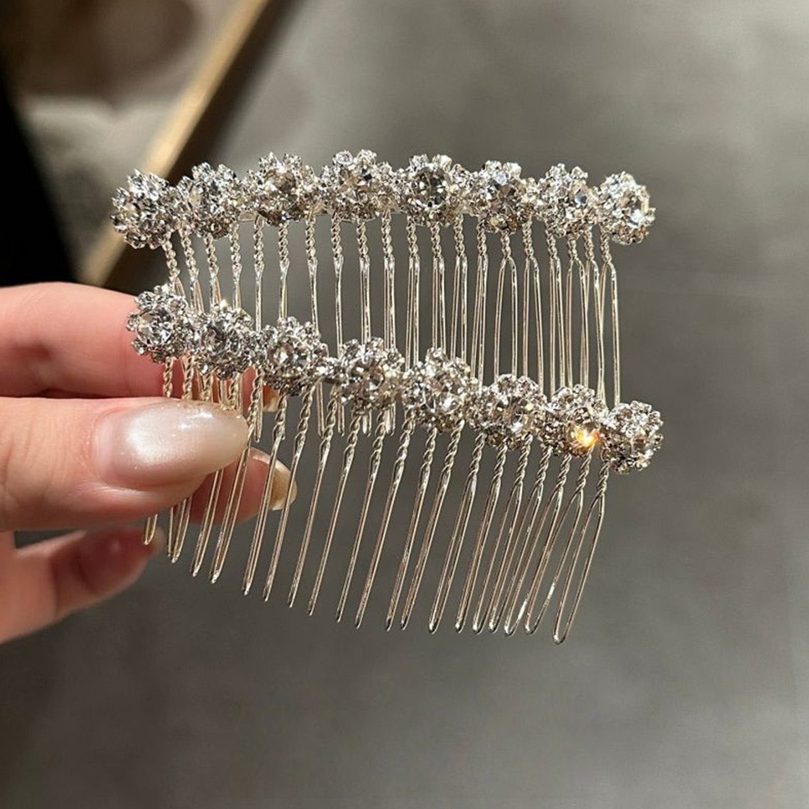 Minimalist Rhinestone Flower H - Pearl Hair Pin recension och pris