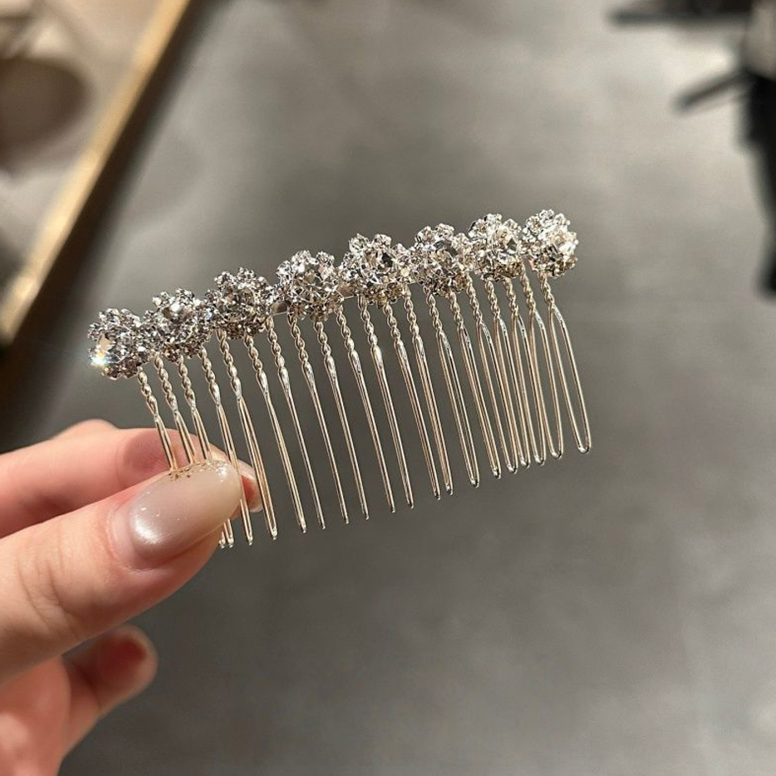 Minimalist Rhinestone Flower H - Pearl Hair Pin recension och pris