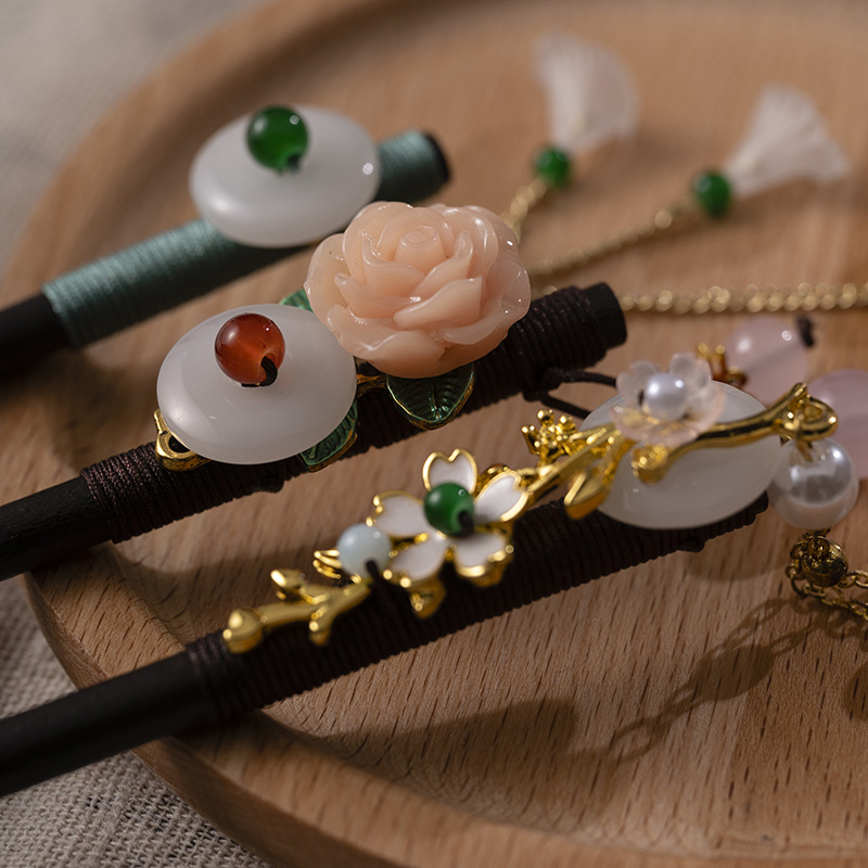 1Pc Wooden Hairpin Headdress f - Hair Fork Stick recension och pris