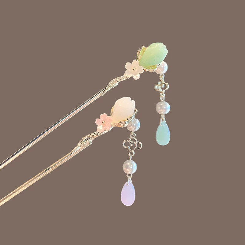 Vintage Flower Pearl Tassel Ha - Pearl Hair Pin recension och pris