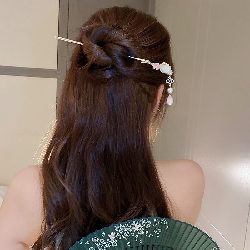 Vintage Flower Pearl Tassel Ha - Pearl Hair Pin recension och pris