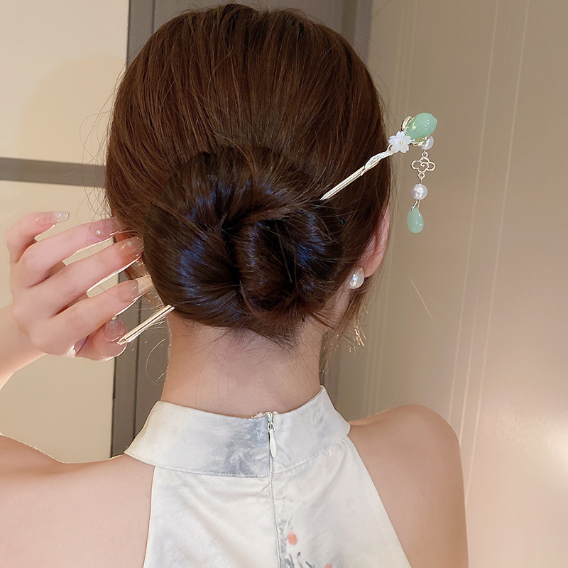 Vintage Flower Pearl Tassel Ha - Pearl Hair Pin recension och pris