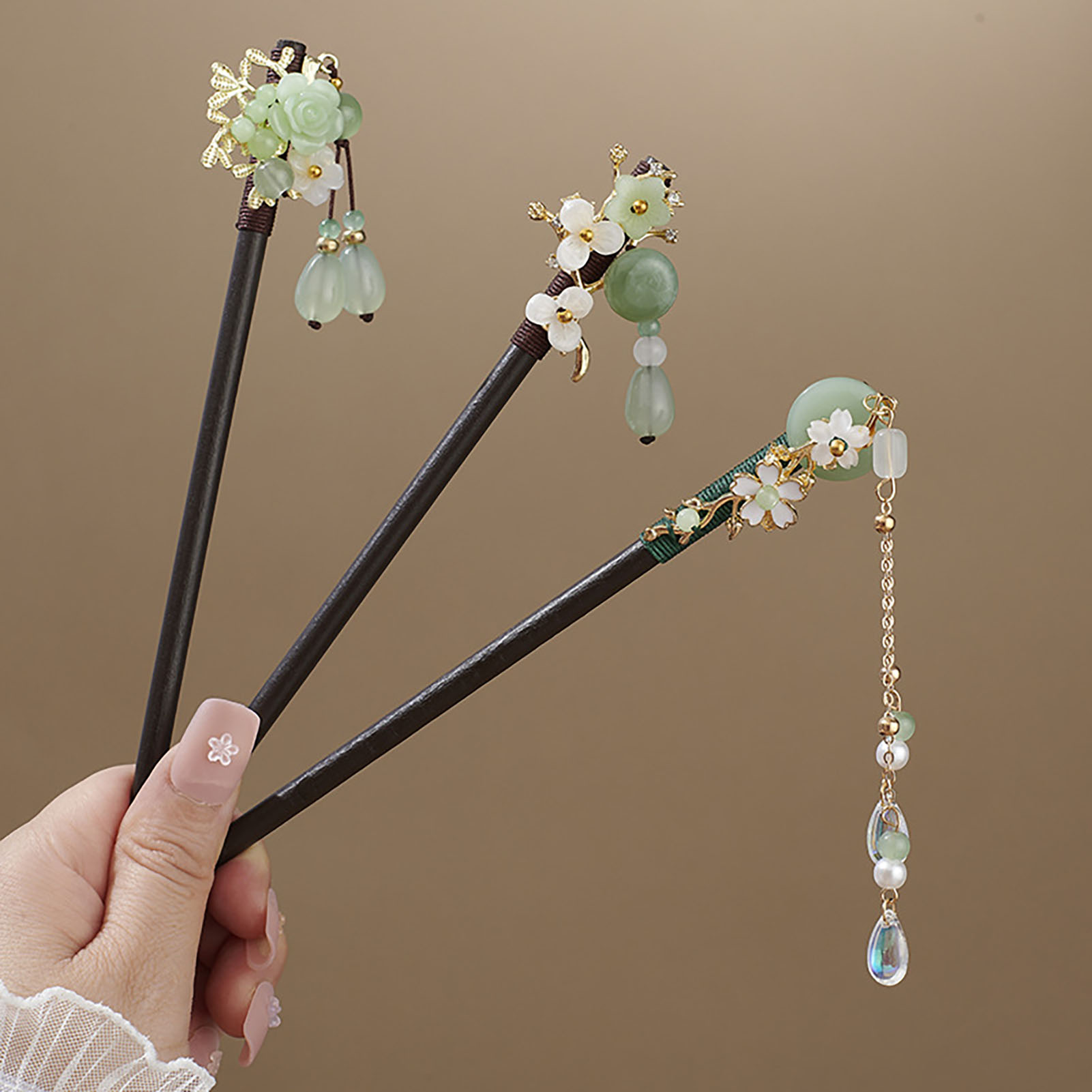 Chinese Style Flower Tassel Ha - Pearl Hair Pin recension och pris