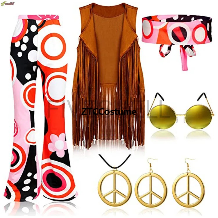 Hippie Costume Women 60s 70s P - Women'S Accessories In The 70S recension och pris