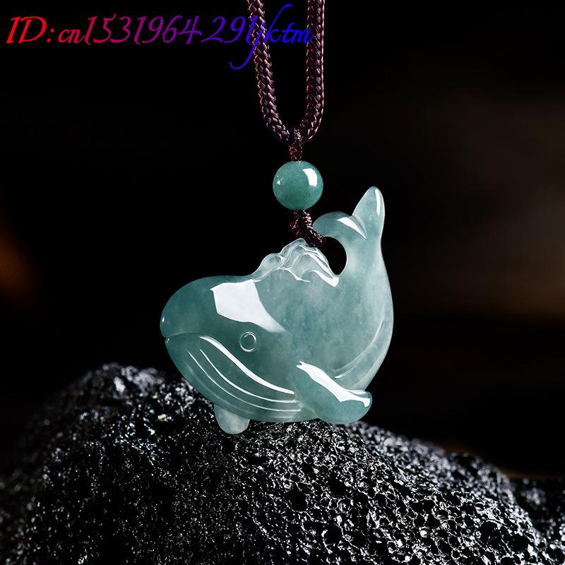 Natural Burmese Jadeite Whale  - Women Accessories To Gift recension och pris
