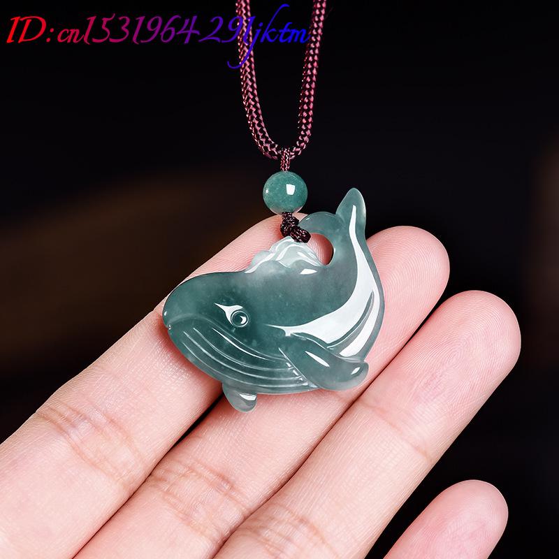 Natural Burmese Jadeite Whale  - Women Accessories To Gift recension och pris