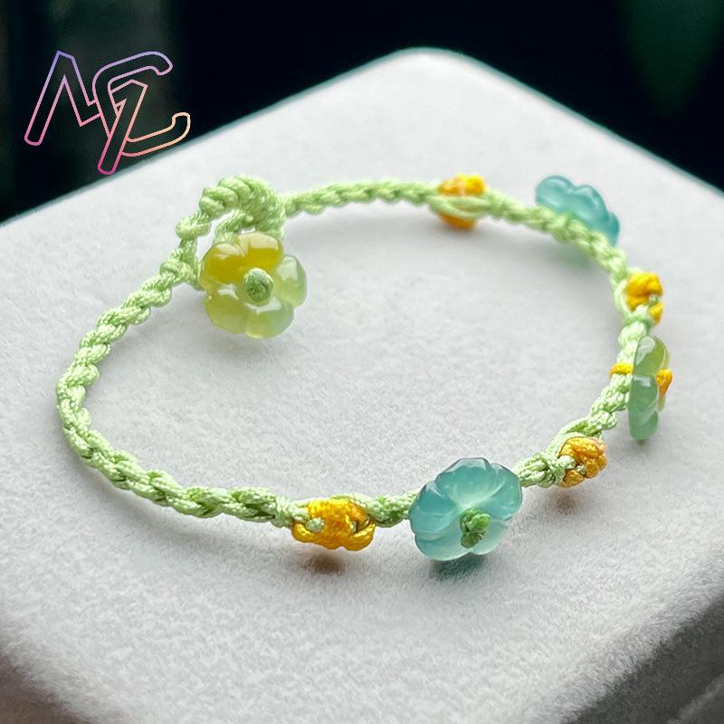 Myanmar Jadeite Flower Bracele - Women Accessories To Gift recension och pris