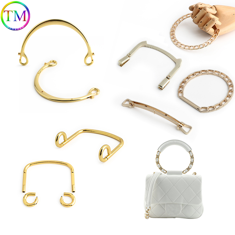 2/10Pcs Golden Bag Chain Handl - Women Accessories Description recension och pris