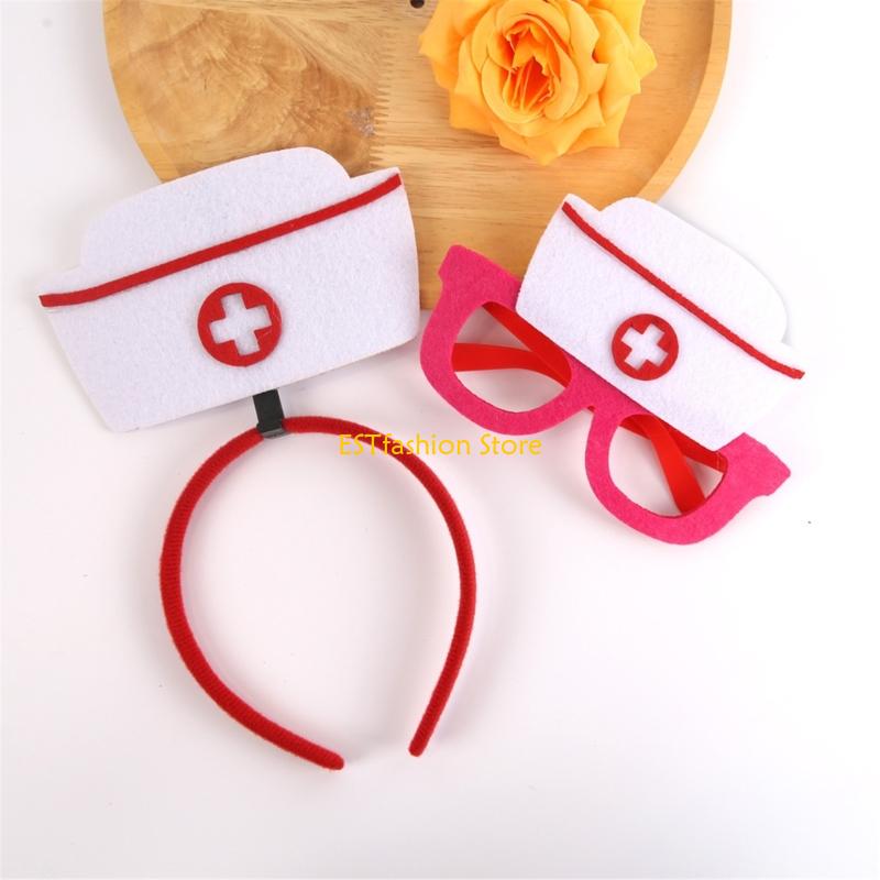 Y5GC 2Pcs Nurse Caps Glasses N - Women Accessories Description recension och pris