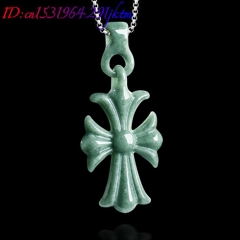 Natural Burmese Jadeite Cross  - Women Accessories To Gift recension och pris