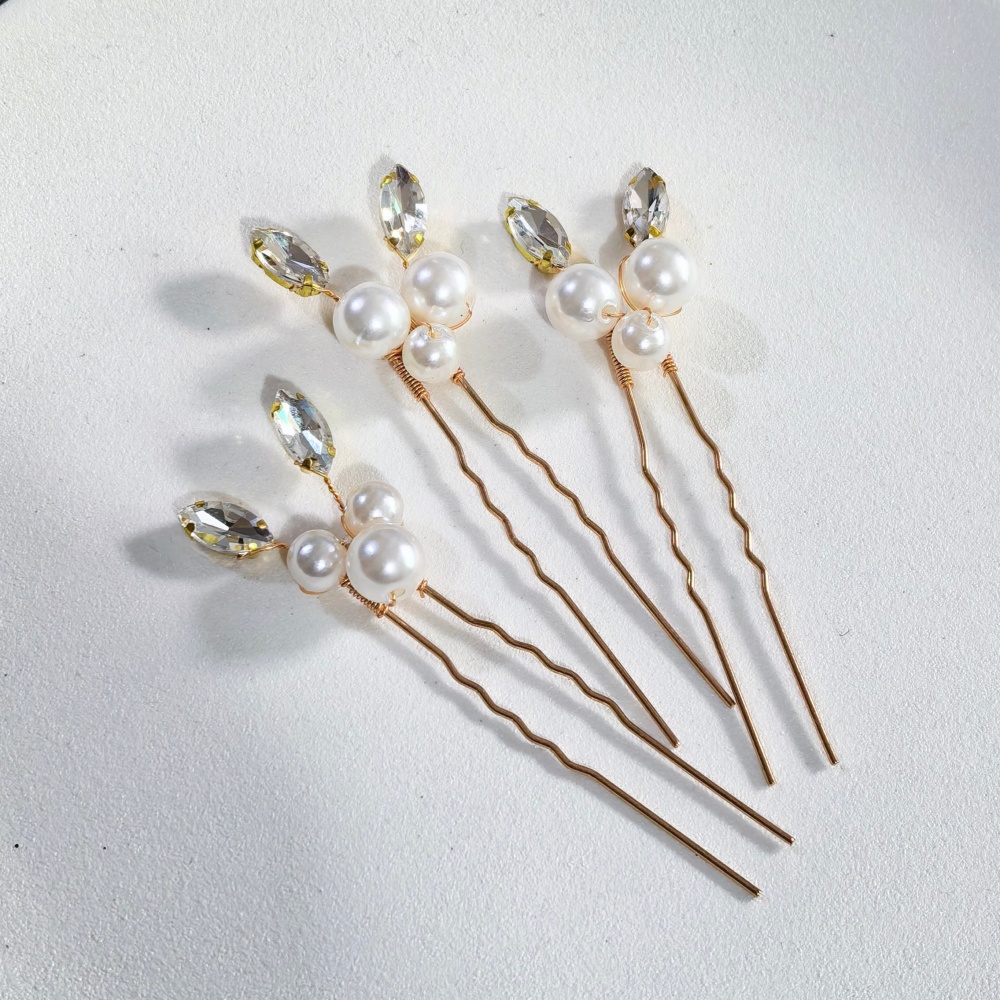 Pearl Crystal Hair Pins Comb S - Pearl Hair Pin recension och pris
