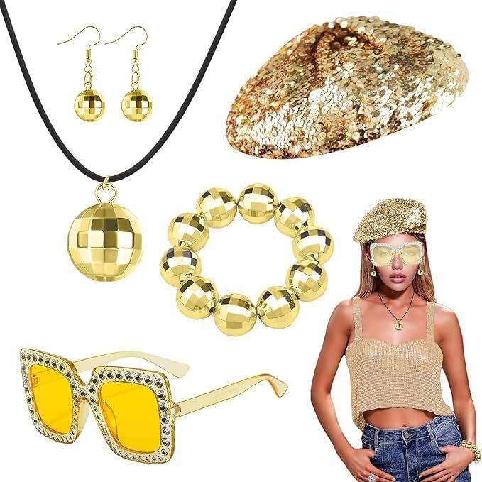 Halloween Disco Costume Access - Women'S Accessories In The 70S recension och pris