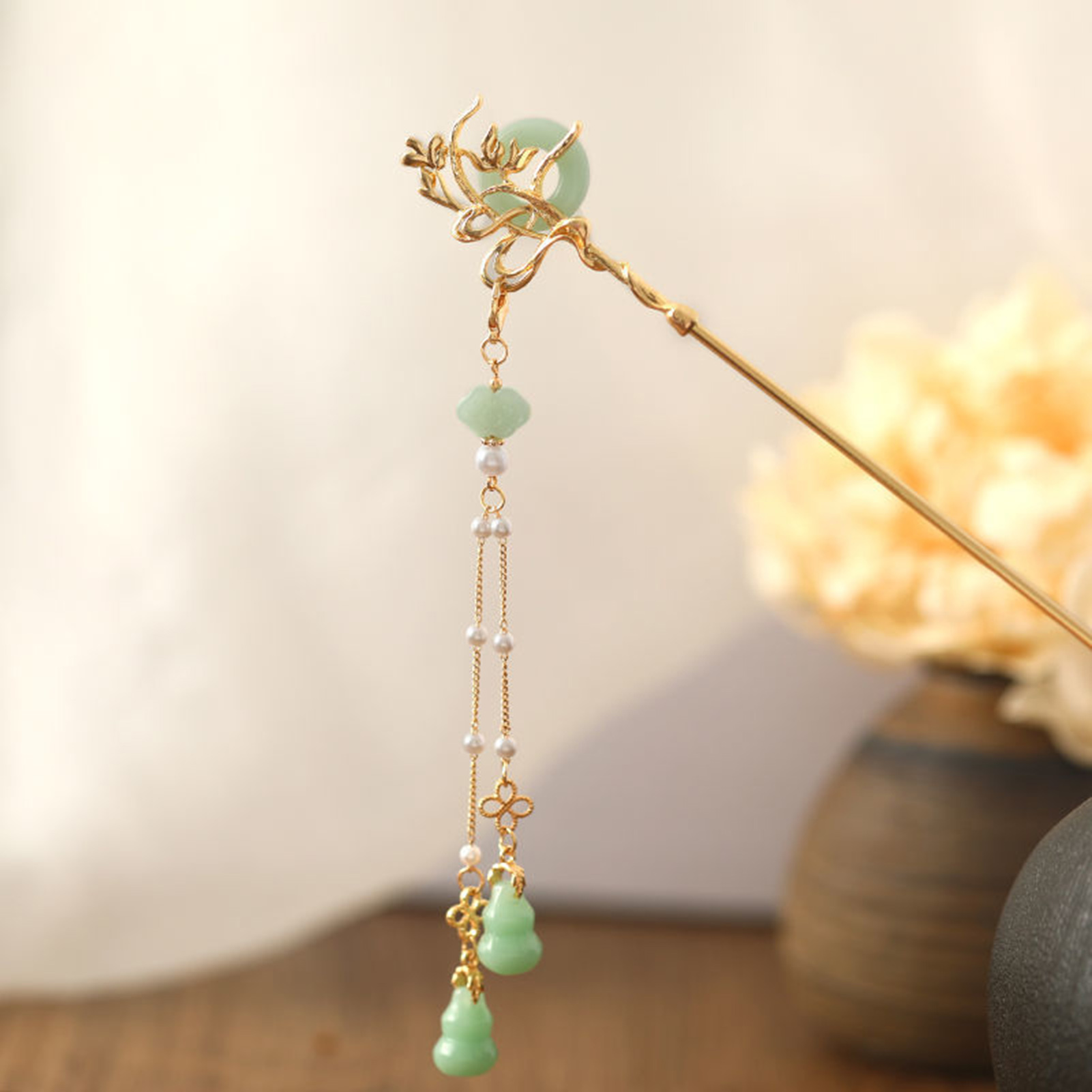 Chinese Style Glass Hairpin Fo - Pearl Hair Pin recension och pris