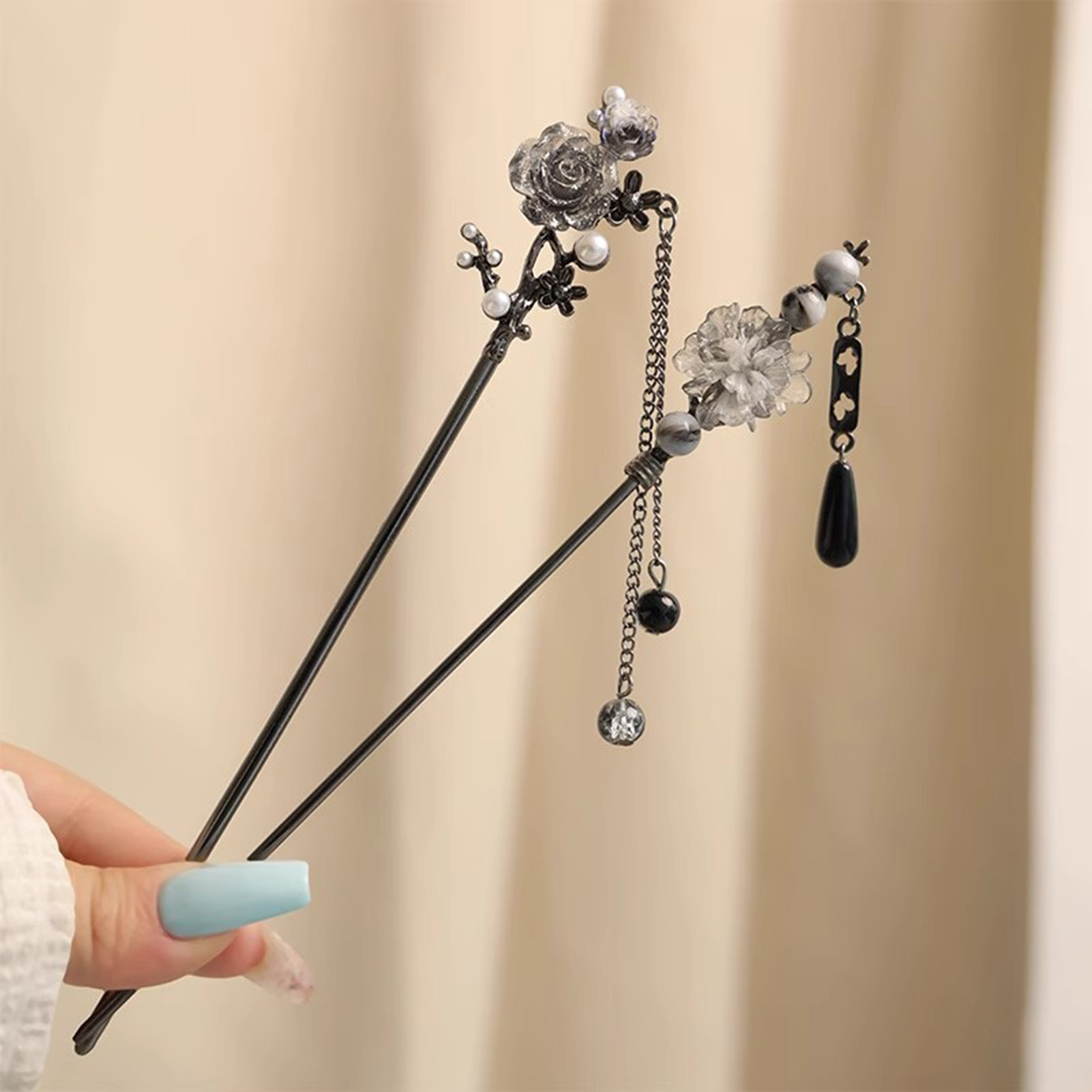 Elegant Flower Hair Sticks For - Pearl Hair Pin recension och pris