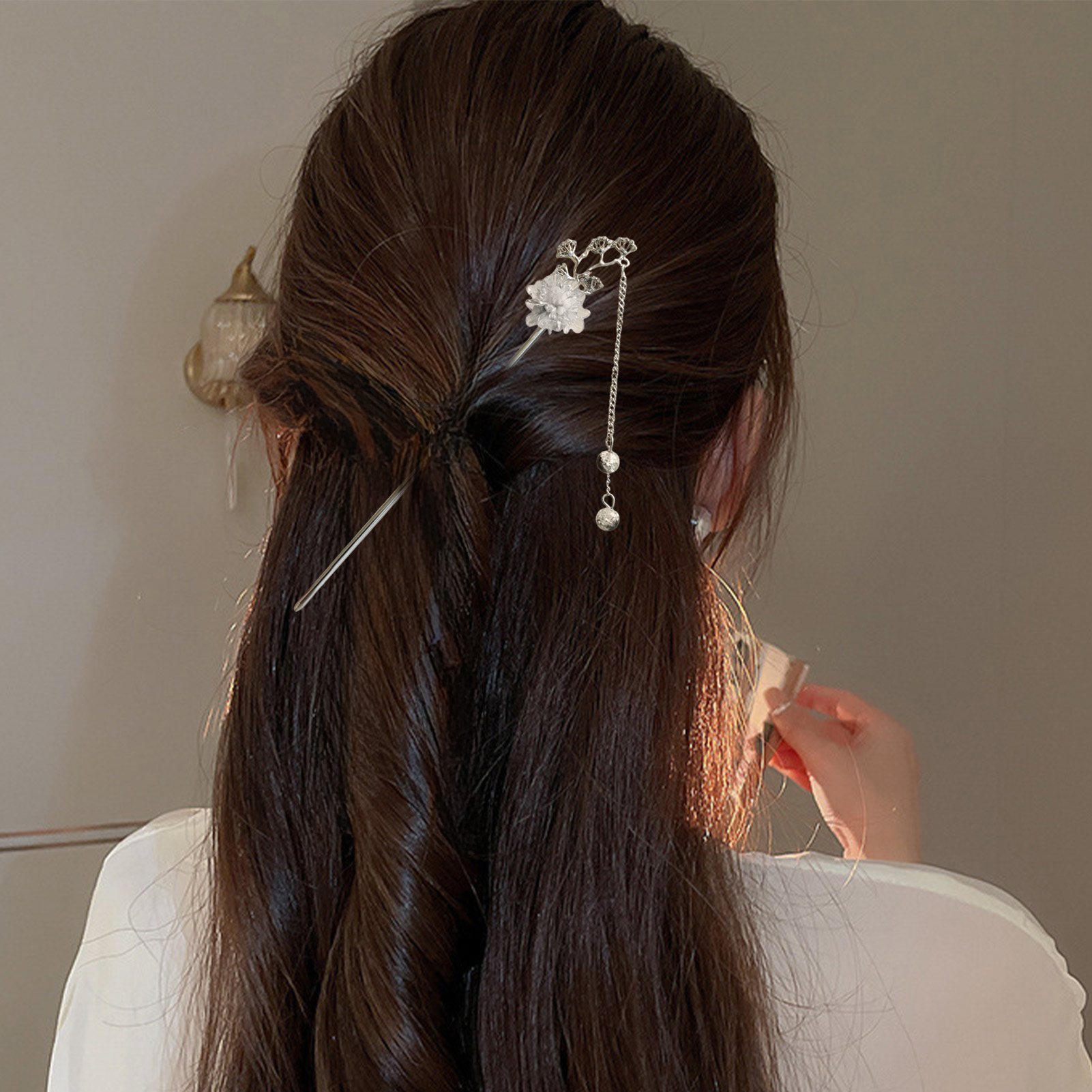 Elegant Flower Hair Sticks For - Pearl Hair Pin recension och pris