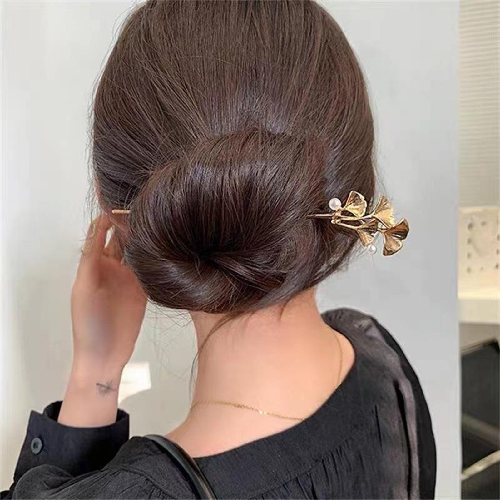 Ginkgo Leaf Hair Stick For Wom - Pearl Hair Pin recension och pris