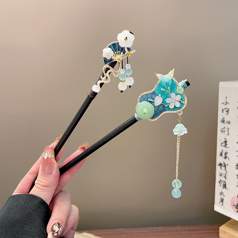 Classic Tassel Hair Stick Blac - Pearl Hair Pin recension och pris