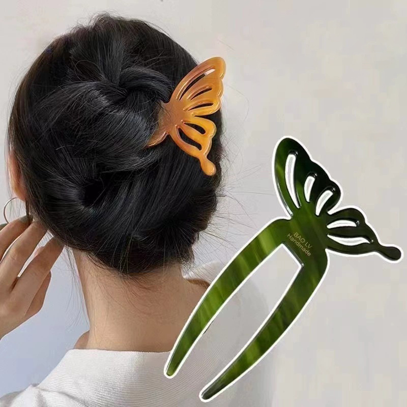 Elegant Acetic Acid Butterfly  - Hair Fork Stick recension och pris
