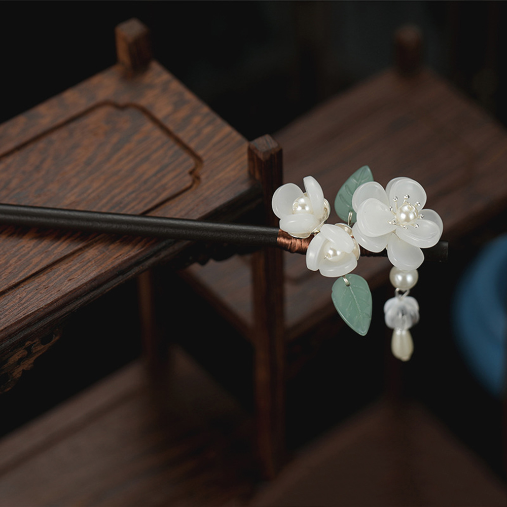Retro Flower Hairpin With Pear - Pearl Hair Pin recension och pris