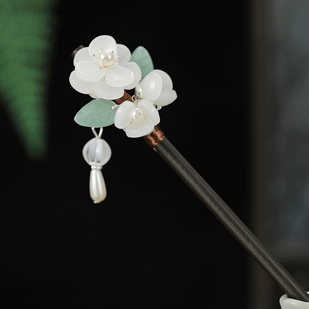 Retro Flower Hairpin With Pear - Pearl Hair Pin recension och pris